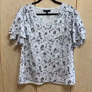 Ruffled Banana Republic blouse